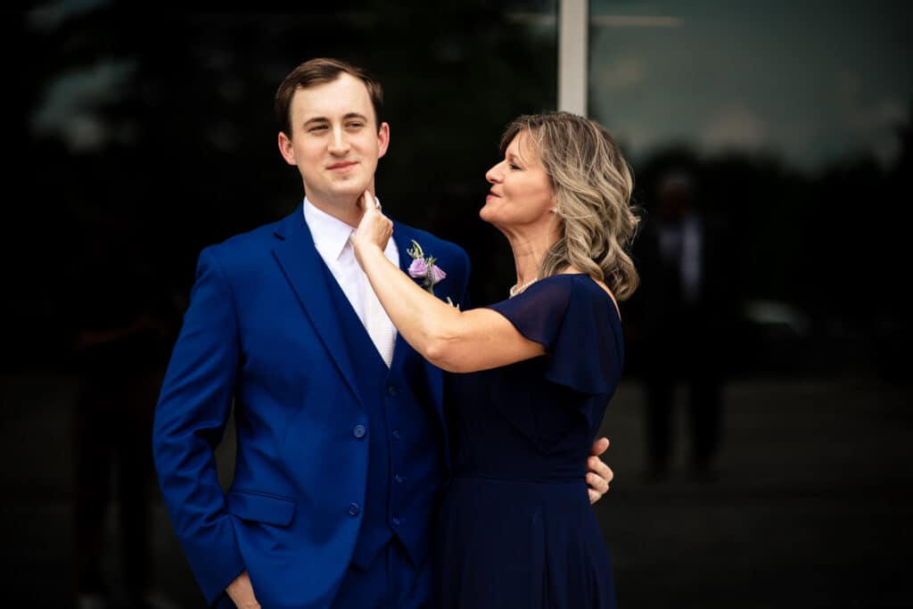 Mother and Groom at Southland Christian Church 