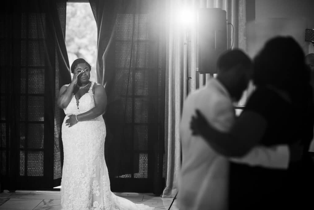 Bride Crying While Mother Son Dance 