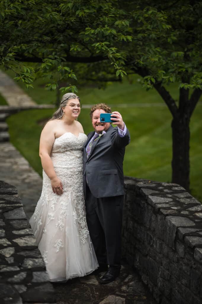 Frankfort KY wedding photographer capturing a candid moment between the couple.