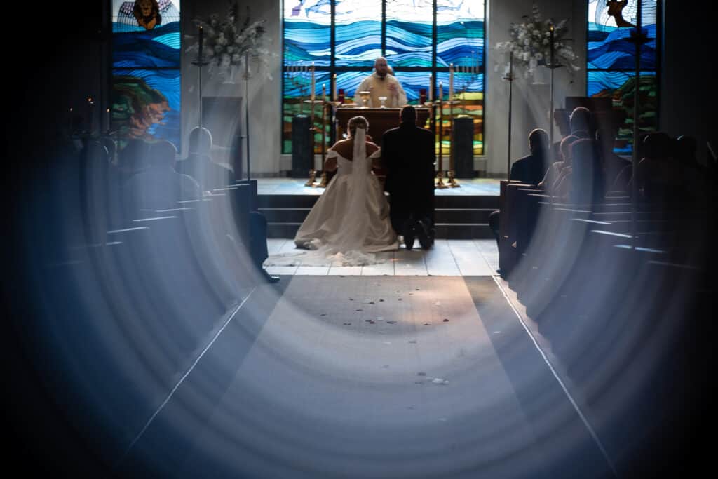 wedding at ascension catholic church